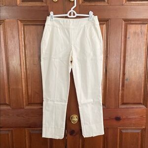 MarlaWynne Ivory Flatterfit Pants 6P